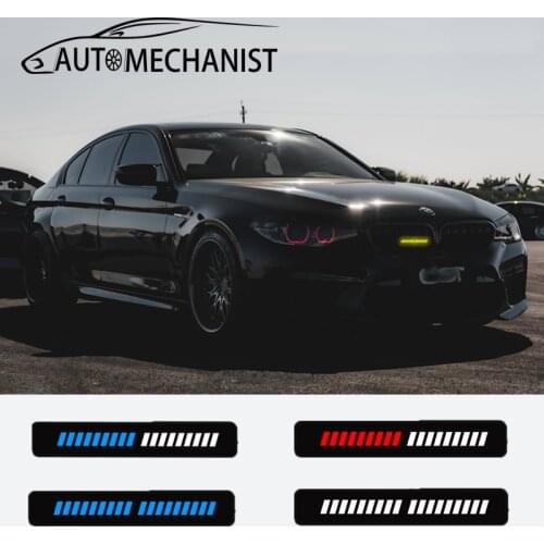 Front Grille Trim Strips For BMW E46 E90 E36 X5 E70 E60 E87 E91 Audi A6 C7 A3 8V Golf 4 Car Grilles Decorations Accessories