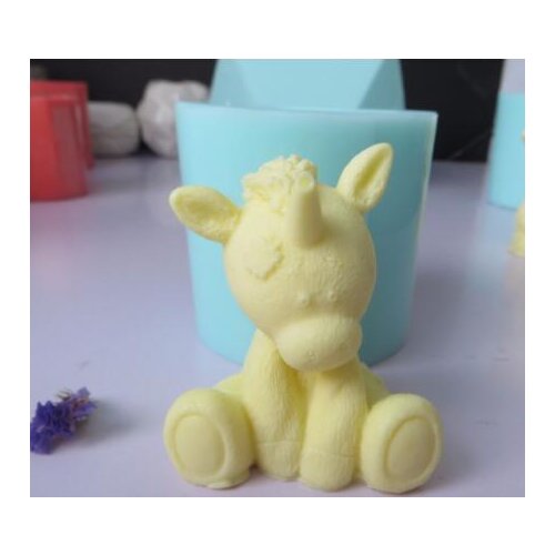 Cute 3d unicorn silicone mold fondant mould chocolate mousse cake molds candle aroma stone silicone mold resin clay molds
