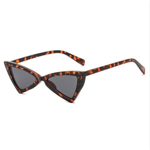 Trendy Fashion Triangle Frame Sunglasses Personalized Street Shot Bow Sun Glasses Retro Cat Eye Small Frame Sunglasses