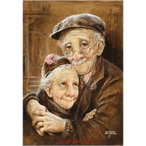 Needlework for embroidery DIY French DMC High Quality - Counted Cross Stitch Kits 14 ct Oil painting - Side by Side