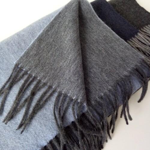 100%goat cashmere double face color long ring scarfs for unisex 30x160cm+8cm tassel