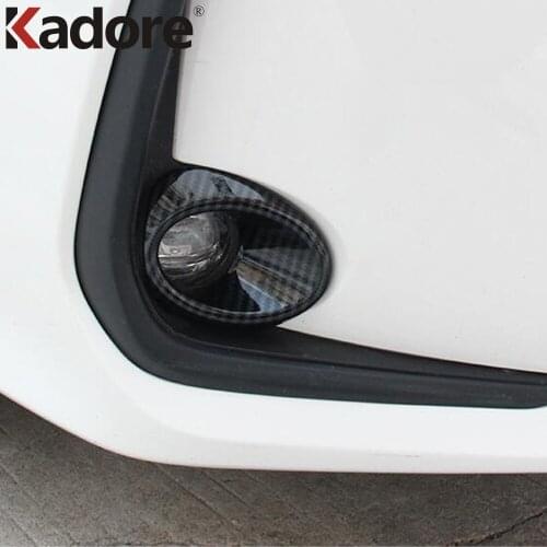 For Toyota Corolla Sedan 2019 2020 2021 Exterior Chrome Front Foglight Cover Trims Tail Fog Lights Lamp Frame Car Accessories