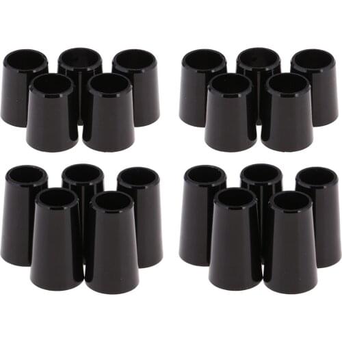 20 Pack .370/.335 Black Golf Ferrules for Irons Wood Shafts Club Accessories