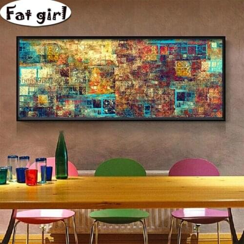 5D Diy Abstract Diamond Painting Embroidery Mosaic Personality Art Full Square Round Drill Wall Hanging Decor Cross Stitch Kits