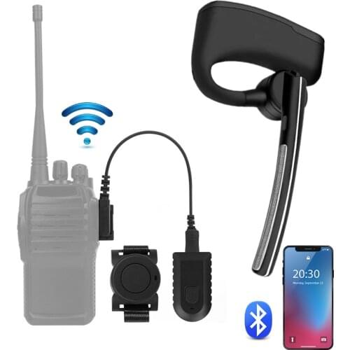 Baofeng Wireless Bluetooth Headset Walkie Talkie Earphone PTT Two Way Radio M Type Headphone With Mic For UV5R UV82 bf888s Phone