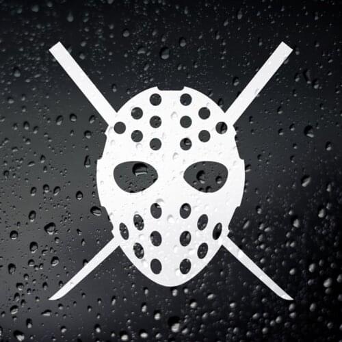 Black/Sliver No Good Racing Hockey Mask JDM Car Sticker Small/Big Size Japanese Removable Waterproof Window Body Decal CL723