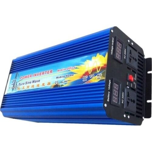 Digital Display 5000W PURE SINE WAVE INVERTER 24VDC to 220VAC(10000W Peak) DC To AC inverter
