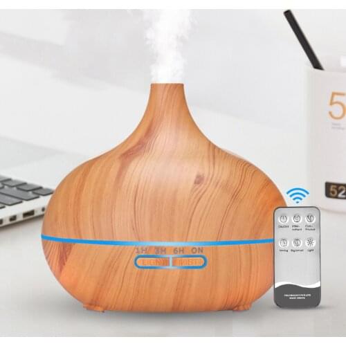 Electric Aroma Diffuser Air Humidifier Essential oil diffuser 400ML Ultrasonic Remote Control Cool Mist Fogger LED Lamp