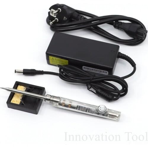SH72 65W Mini Electric Soldering Iron Kit Adjustable Temperature Portable Solder Welding Station with 24V Power Supply 220-400