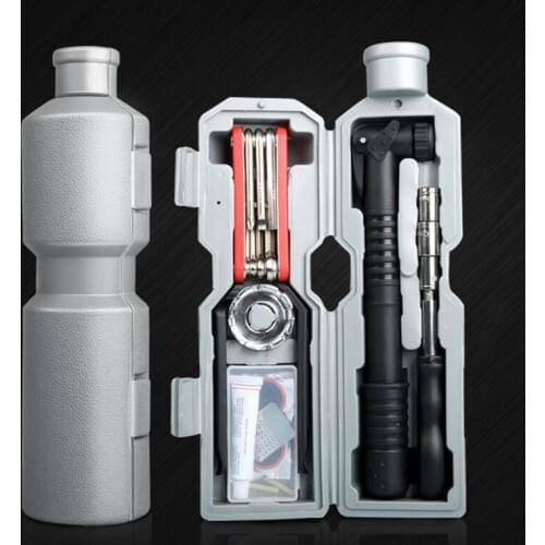 Water bottle shape bicycle repair tools, tyre repiar kit, bike common tools
