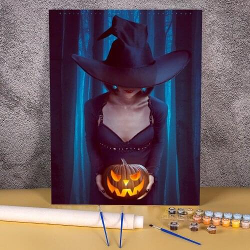 Woman Girl Painting By Numbers Package Acrylic Paints 40*50 Paiting By Numbers Decoration For Children Handicraft Art