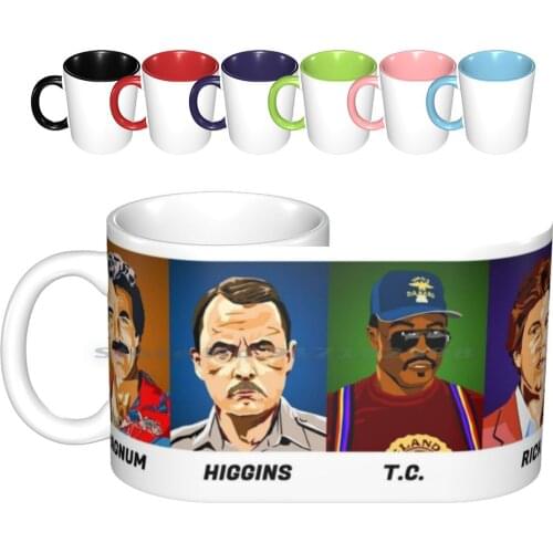 Mug With Names Ceramic Mugs Coffee Cups Milk Tea Mug 80s Nostalgia Tom Selleck Pi Tv Tv Shows 80s Tv 80s Vintage 80s Style Pi