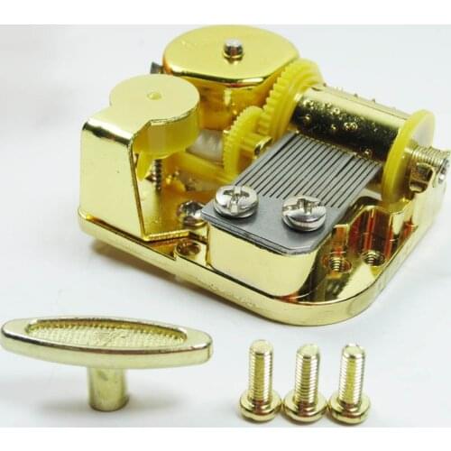 La Valse D'Amelie golden wind up music box mechanism