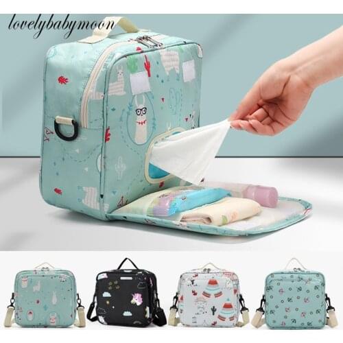 Baby Nappy Storage Bin Baby Diaper Organizer Reusable Wipes Bag Caddy Basket Wet Dry Bag Mummy Storage Bag Travel Nappy Bag