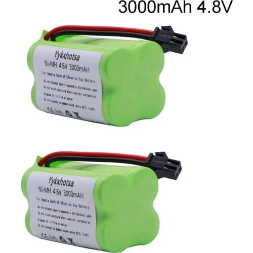 NI-MH 4.8V 3000mah AA Battery For RC cars ship Tanks robot 3000 mah batteries for RC toys 4.8 v battery group high quality