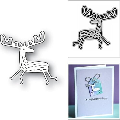 New Lolvely Reindeer Animal 2020 Metal Cutting Dies for DIY Scrapbooking and Card Making Decorative Embossing Craft No Stamps