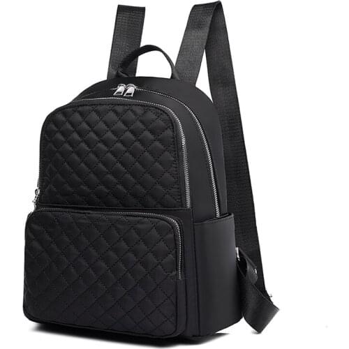 New Casual Women Backpack Travel Waterproof Nylon School Bags for Teenage Girls High Quality Fashion Tote Shoulder Packbag Small