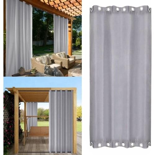 Solid Outdoor Blackout Curtains Modern Window Curtains For Garden Thick Curtains Drapes Porch Gazebo Curtains