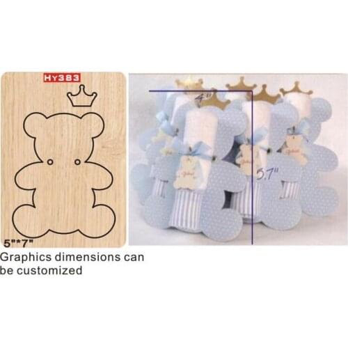 Little bear cutting dies 2019 new die cut &wooden dies Suitable for common die cutting machines on the market