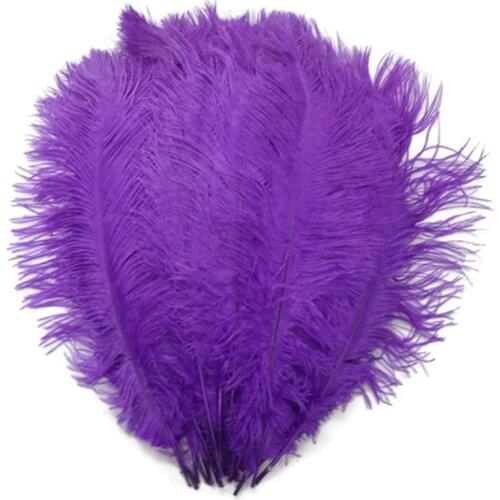 10pcs/lot 15-70CM Purple ostrich feather costume wedding decoration feathers supplies Carnival dancer decoration plumage