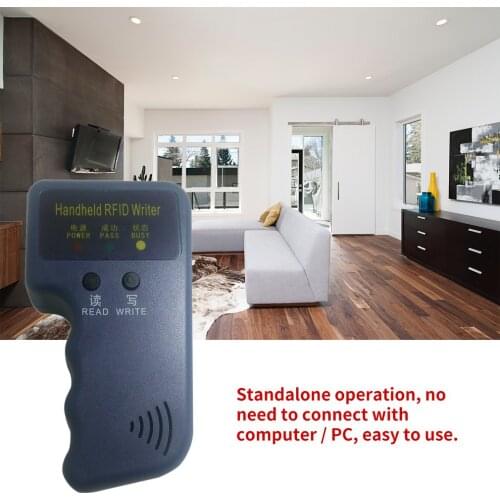 Duplicator Key Handheld 125KHz RFID IC ID Card Copier Writer Duplicator Programmer Reader Match Writable EM4305 ID Keyfobs Tags