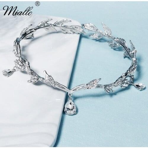 Wedding Crown Headband Crystal Bridal Hair Jewelry Rhinestone Tiaras and Crowns for Women Accessories Party Bride Headpiece Gift