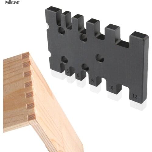 High Precision Tenon Caliper Metric and Imperial Card Gauge Woodworking Router Saw Table Machine Measuring Tool Ruler