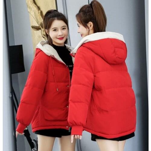 Woman Jackets Winter 2020 New Fashion Hooded Short Down Cotton Jacket Large size Thick Warm Parka Women Winter Coat Outerwear