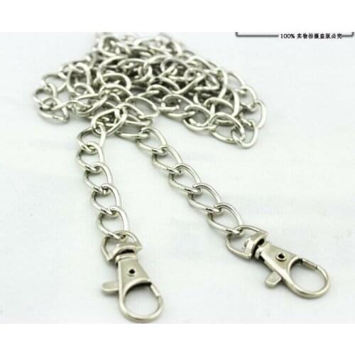 10pcs 108cm Sideways bags chain Vintage Metal Shoulder Strap Chain purse DIY Sewing handmade Bag part Cords purse handle LW814