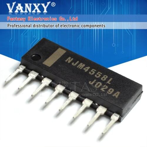 10PCS NJM4558L SIP8 NJM4558 SIP 4558L SIP-8 NJM4558LD new and original IC