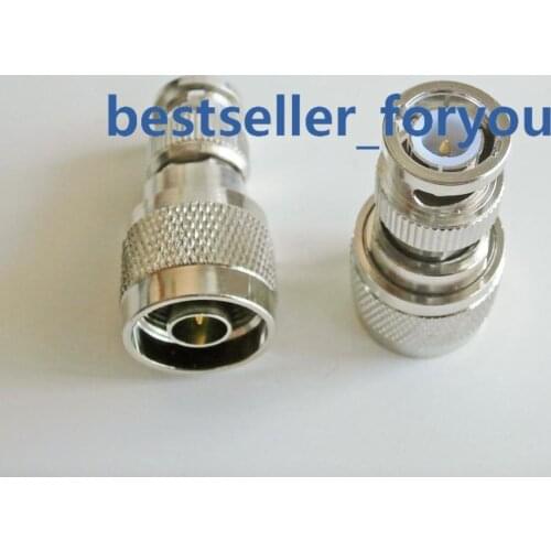 1X BNC-N Adapter N Male Jack To BNC Plug Male Straight Adapter Connector