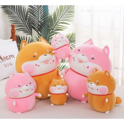 25/35/45cm Cartoon Shiba Inu Doll Plush Toy Akita Dog Soft Stuffed Animals Pillow Room Sofa Decor for Kids Children Friend Gift
