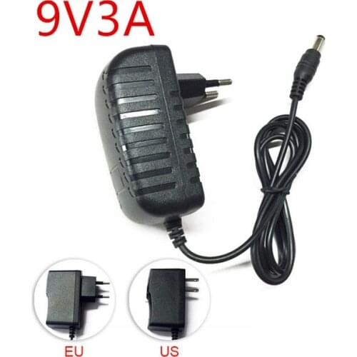 Power Adapter DC 9V 1A 2A 3A Supply Adjustable 9 V Volt 9V Power Adapter Supply 220V to 12V Led Light Lamp Power Adapter supply