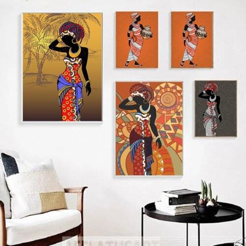 African Tribal Women Dance Pictures Canvas Painting Oil Painting Poster Modern Prints Wall Art For Livingroom Home Decor