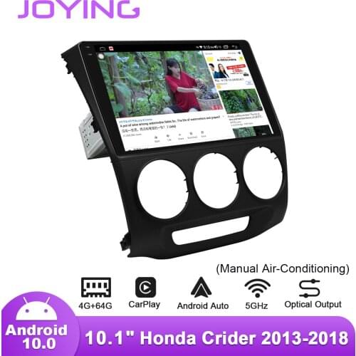 Joying Android Radio Stereo Head Unit 10.1” Car Multimedia Player 1 din Carplay For Honda Crider 2013-2018 Autoradio Bluetooth
