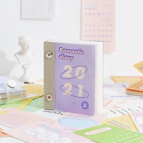 2021 Mini Calendar Weekly Planner Notepad Agenda Memo Pad Desktop Planning Pad with to Do List, Schedule, Mini Memo Notebook