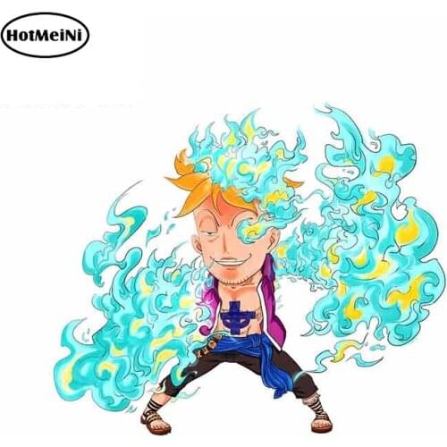 HotMeiNi 13cm x 10.3cm For One Piece Marko Motorcycle Bumper Window Stickers Fashion Decals Vinyl Material Creative Stickers