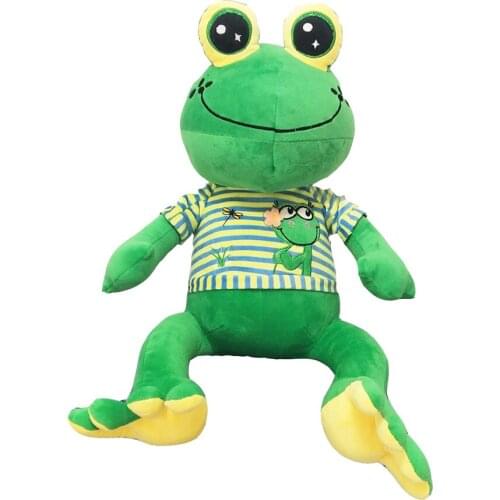BOLAFYNIA Children Plush Toy green big eyes frog Baby Kids Stuffed Toy for Christmas Birthday Gift frog animal