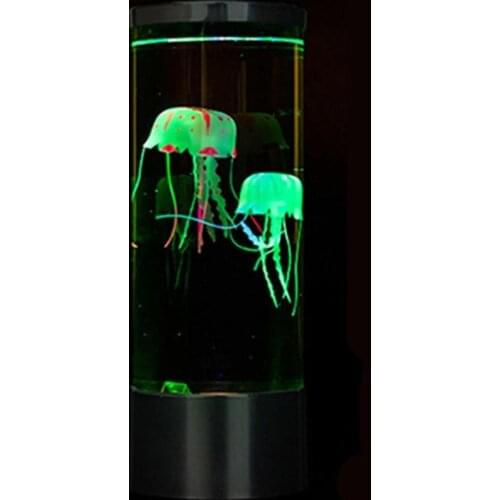 Fantasy Bedside Night Light LED Jellyfish Lamp Aquarium Jellyfish Lamp Table Decoration Lights Bedroom Standing Room Kids Gifts
