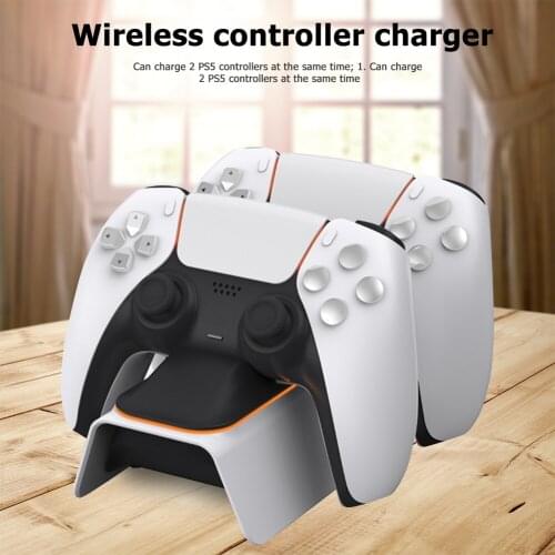 Game Controller Dual Charger Station for Sony Playstation 5 PS5 Wireless Gamepad Joystick Power Dock