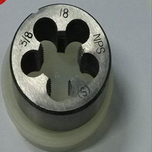 Free shipping of 1PCS NPS 3/8-18 manual straight pipe threading Die threading tools model engineer thread Maker for water pipe
