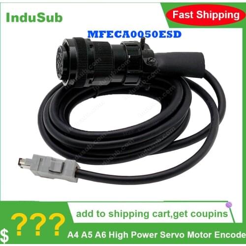 MFECA0050ESD A4 A5 A6 High Power Servo Motor Encoder cable 5m