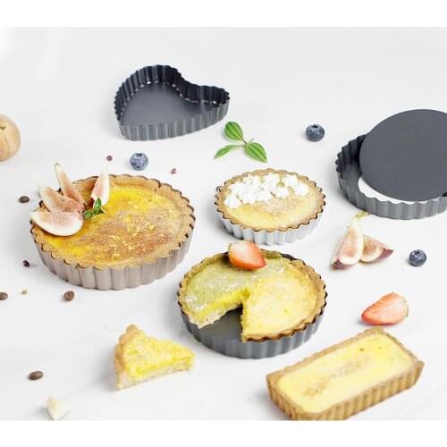 Carbon Steel Mini Tart Pans Non-Stick Non-Stick Tart Mold Cake Bread Muffin Pans Baking Mold