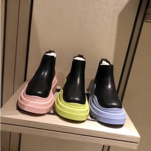 Spring and Autumn Womens Chesil Boots Platform Boots