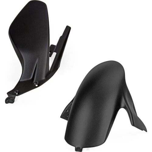 New Motorcycle 100% Matt Carbon Fiber Front & Rear Fender Mudguard Hugger Fairing For Ducati Panigale V4 2018 2019 Accessories