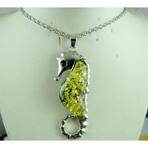 The New Fashion Precious Modernist teardrop golden honey pressed Ambers Pendant Necklace jewellery making A40