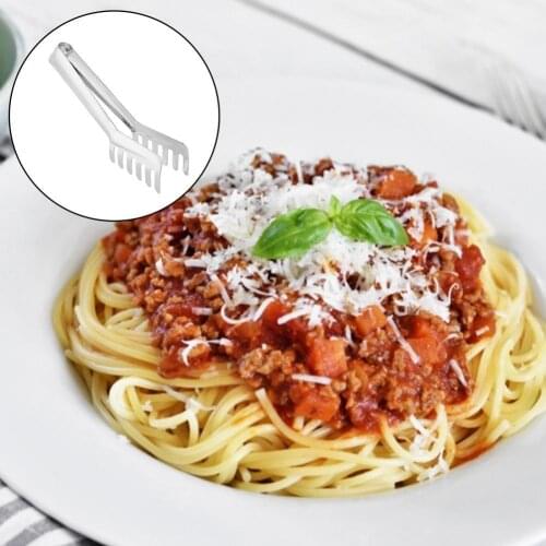 Food Tong Eco-friendly Rust-proof Stainless Steel Food Holder Clamp Supplies for Household Cafe Kitchen Supplies Accessories