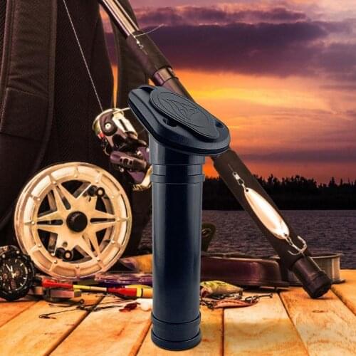 Plastic Flush Mount Fishing Rod Holder Cap Gasket Kayak Boat Canoe Side Tackle Fishing Accessories