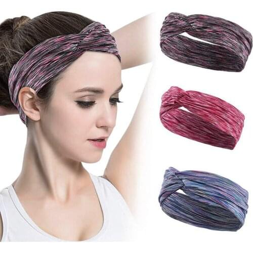 Workout Headbands for Women Hair Wide Yoga Headbands Sweet Band Sports Fitness Elastic Hair Bands for Women