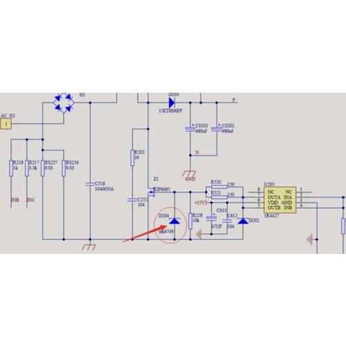Frequency conversion air conditioning master Board maintenance electronic chipIC D204 Air conditioner Zener diode SMD resistor